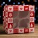 Packaging for 4 cupcakes with the Rozhdestvensky Print window, 16 x 16 x 10 cm