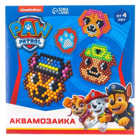 Aquamosaic PAW PATROL, puppy patrol, 4 figures-5