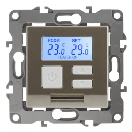 Universal thermoregulator 230V-IMAX16A, IP20, era12, champagne