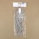 Beads on threads, round, 12 mm, 2 m, silver color