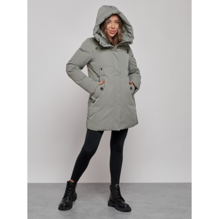 Winter Winter jacket, size 42, khaki color-5