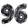 Foil ball 40 “number 6/9”, black, Black