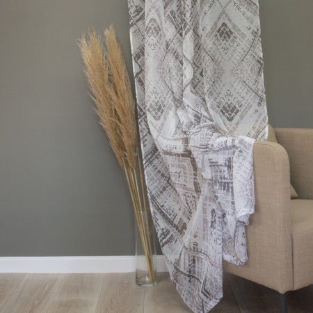 Witerra Len 150x270cm curtain, gray, PE100%-10