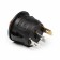 Keyboard switch with backlight, diameter 23 mm, yellow