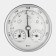 Mechanical barometer, weather station, wall, silver frame, D = 13 cm