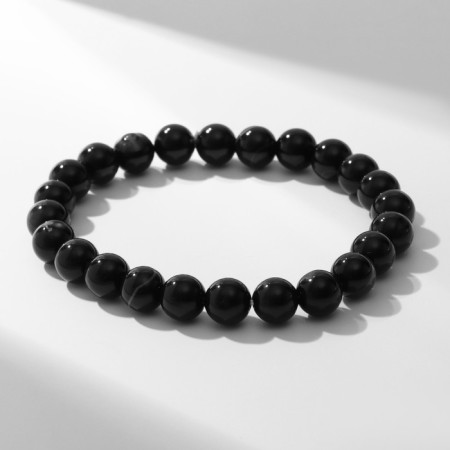 Bracelet ball No. 8 "Agate black"