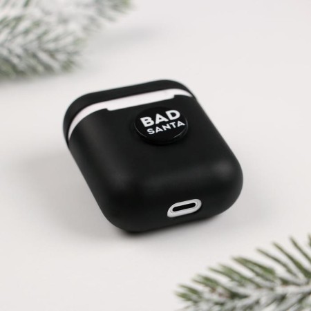 Case for wireless headphones for the New Year "Happy New Year", 5.5 x 4.7 cm-4