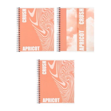 Notebook 96l CL on the crest Apricot, regional cards, block offset mix