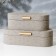 The casket for jewelry "weaving" eco -leather, set 2 pcs.