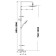 Savol SK-H3401 shower system, tropical shower, shower set, brass, chrome