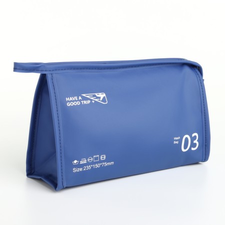 Lightning cosmetic bag, blue color