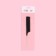 Comb with a metal tail, 20 × 2.5 cm, black color