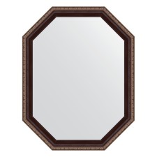 Mirror in the baguette frame, a mahon with an ornament of 50 mm, 54x69 cm