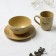 Ceramic “Style” plate, 21 cm, beige color