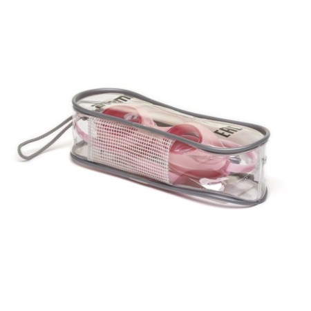 ATEMI N7901 swimming glasses, children's, silicone, pink color-4