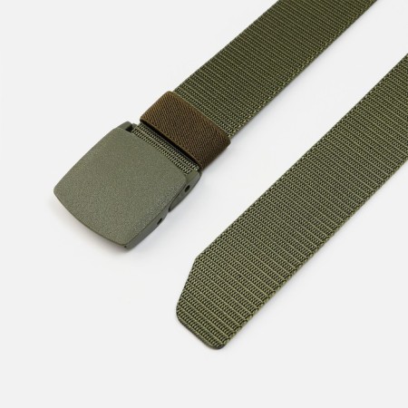 Tactical belt, 120 cm, width 3.7 cm, plastic buckle, khaki-2