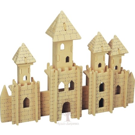 3D model of wooden miracle-brutal "Fortress"