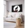 Decorative panel with photo printing "Wolf and Moon", horizontal, size 150x200 cm