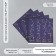 Scrapbooking paper bilateral "constellation" density 180 grams set 5 pcs 30.5x32 cm