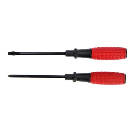 A set of scrap screwdrivers, rubberized handles, PH1/SL5 x 100 mm, 2 pcs.-1
