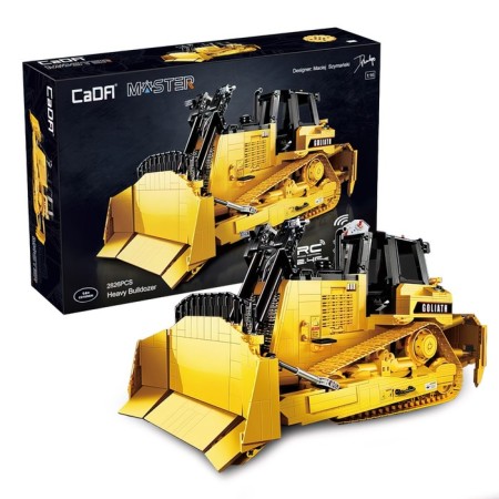 Radio -controlled designer "Construction bulldozer", 2826 parts, scale 1:17