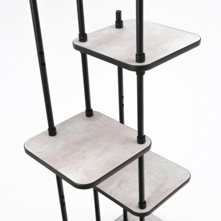 LAKSI Flowers stand, 288x503x1175, black/cement-2