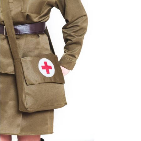 Military costume "orderly", cap, gymnast, belt, skirt, bag, p. 40-42-1