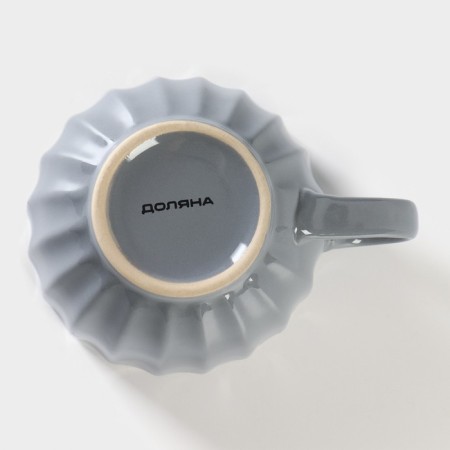 Mug ceramic share "Noemi", 430 ml, gray color-3