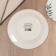 Ceramic “Leaves” plate, 20 cm, white color