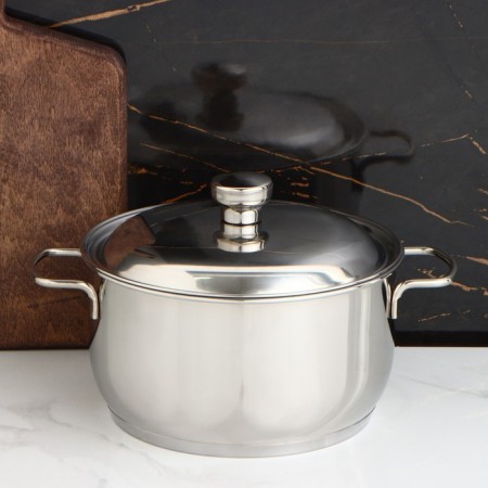 Classic-Prima pan, 3 l, d = 20 cm, capsule, with a heat distribution layer, metal cover, induction