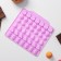 Form for marmalade Dolyan Fruit boom, silicone, 18.5 × 17.5 cm, 42 cells (2.2 × 2.2 cm), pink color