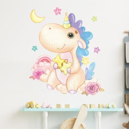 Stick plastic interior color "Unicorn Baby" 29x32 cm