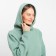 Huds with a hood is launched, olive color, size 46