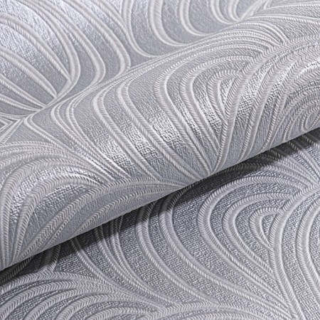 Flora-2 309-017, 0.53x10.05m, bright gray wallpaper-3