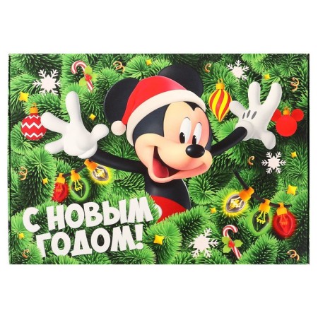 Gift box "New Year" 16x23x7.5 cm, Mickey Mouse-2