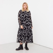 Women's dress Midy Mist Plus-Size, R.50, Black