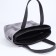 Bag "Golden Rain" with a zipper, 2 outer pockets, a long belt, color gray color