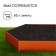 Glocked flowerbed, d = 80 cm, h = 15 cm, orange, Greengo