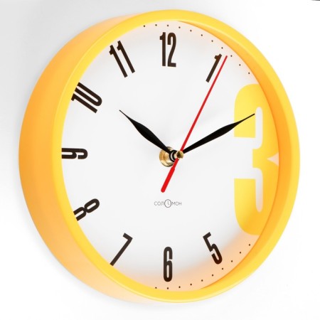 Wall watches, D-20 cm, interior, classic, "three", silent-1