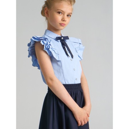 Textile blouse for a girl, height 146 cm-4