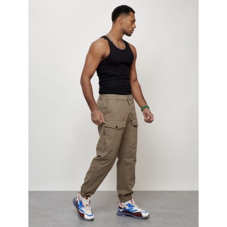 Cargo jeans men, size 44-46, beige color-6