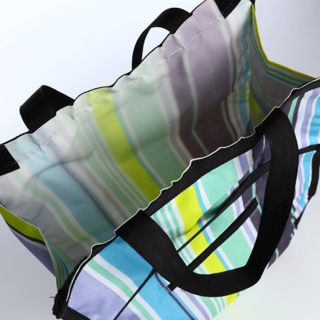 Folding bag on Velcro, 2 wheels, colorful color-5