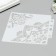 Plastic stencil "Eastern drawings" 13x14 cm
