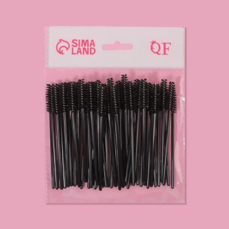 A set of brows for eyebrows and eyelashes, 9.5 cm, 50 pcs, black color-3