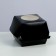 Packaging for burgers with a window, black, 11 x 11 x 11 cm set 5 pcs.