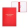 A4 Diploma Project folder, boumville, scallops/suture, without paper, red color (capacity up to 300 sheets)