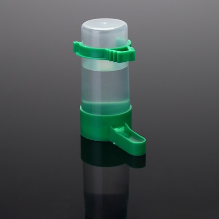 Drinker/bird feeder 3 x 9 cm, 60 ml, green-6