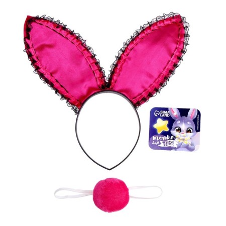 Carnival set "Bunny", 2 objects: rim, tail-1