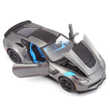 MASTO DIE-CAST 2017 Corvette Grand Sport, 1:24, silver color-6