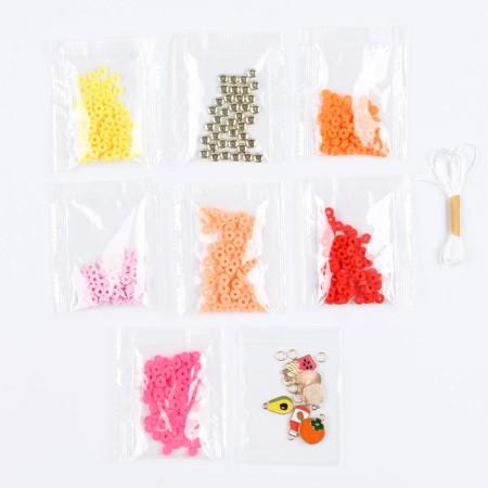 Set for creativity. Do -it -yourself jewelry. Heishi beads. "Juicy colors"-2